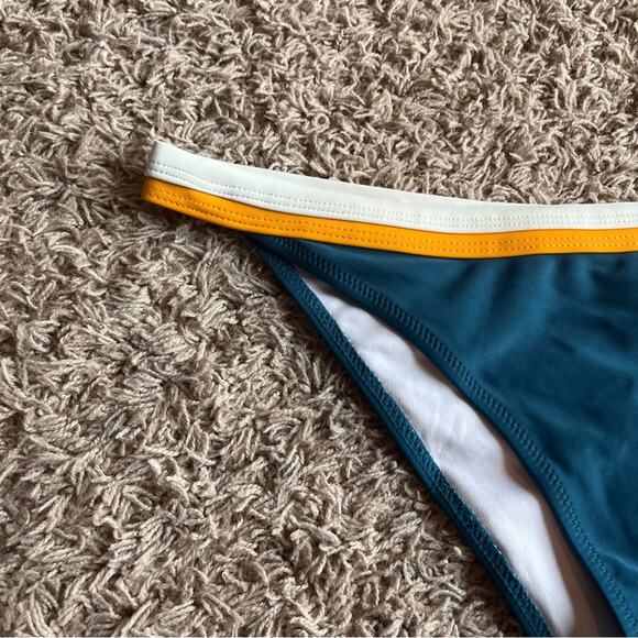 NWT! Cupshe Blue / Orange Swim Bikini Bottom Size Large - Picture 9 of 12